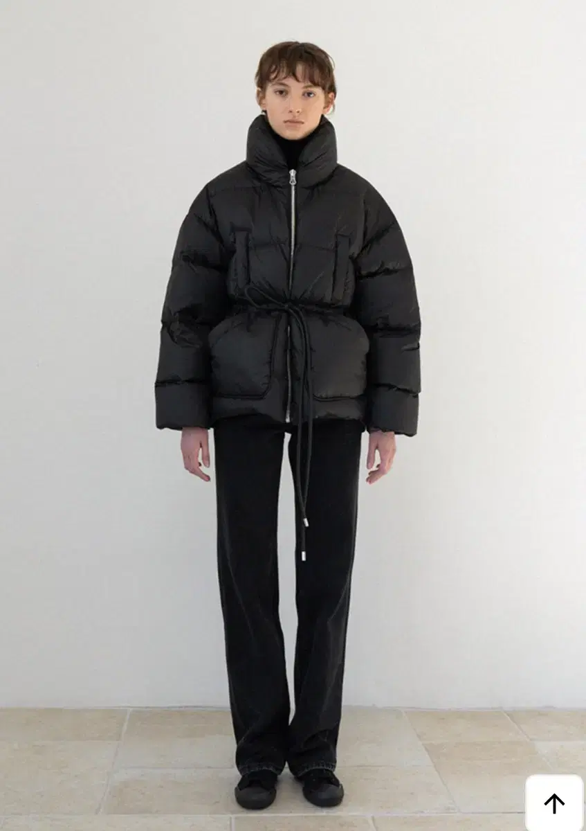 le 르 high neck duck-down padding (black)